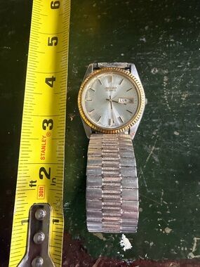 Seiko Quartz Silver and Gold Tone Men's Watch Seiko SGF204 men's
